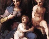 安德烈 德尔 萨托 : Madonna and Child with the Young St John